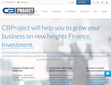 Tablet Screenshot of cbproject.com